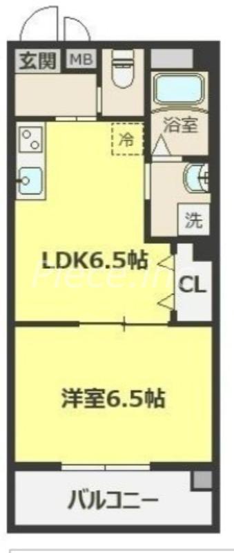 セジュール野江(1LDK/3階)の間取り写真
