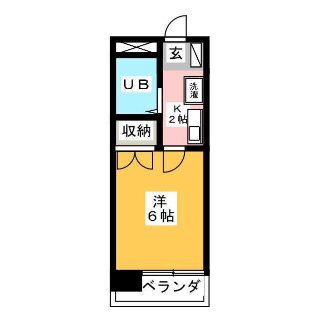 ダイホープラザ橋本II(1K/5階)の間取り写真