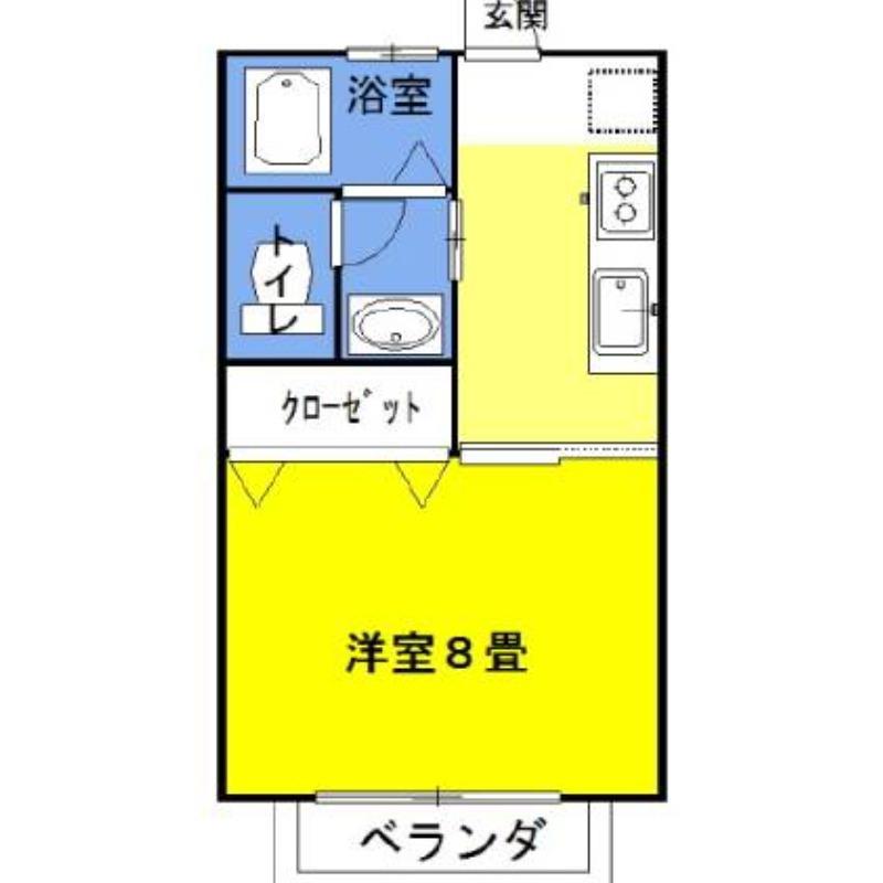 ラフォンテ・チャオ4TH(1K/1階)の間取り写真