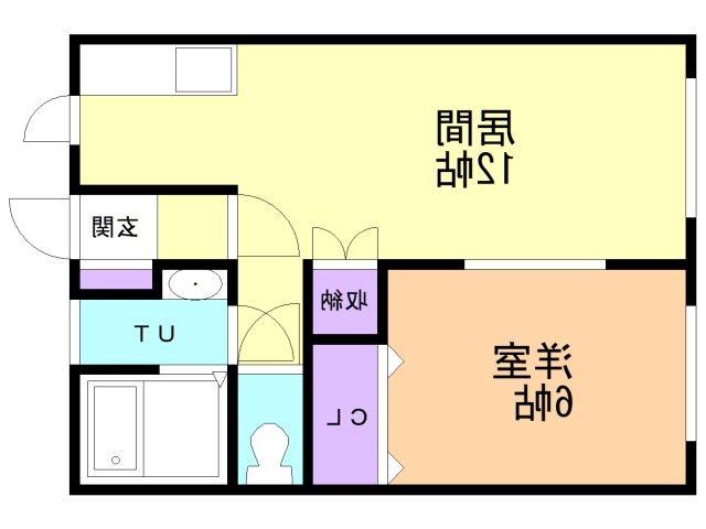 ホワイトアーバン(1LDK/2階)の間取り写真