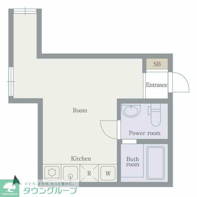 リヴェール下井草(ワンルーム/1階)の間取り写真