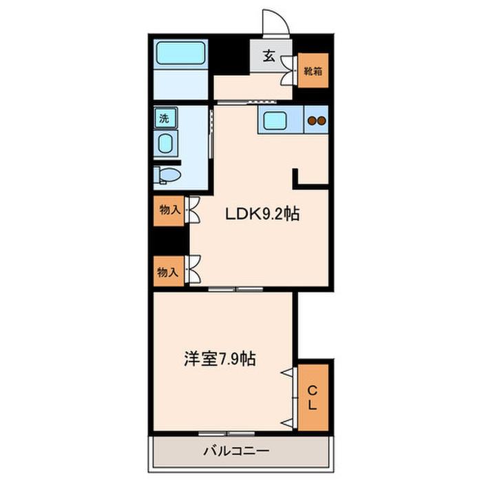 ジコ-3RD(1LDK/5階)の間取り写真