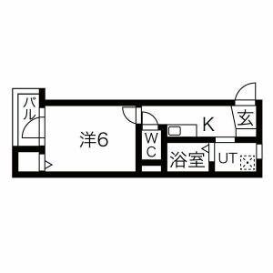 ルミエーテ(1K/3階)の間取り写真