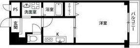 アンプルールフェールグリシーヌ(1K/1階)の間取り写真