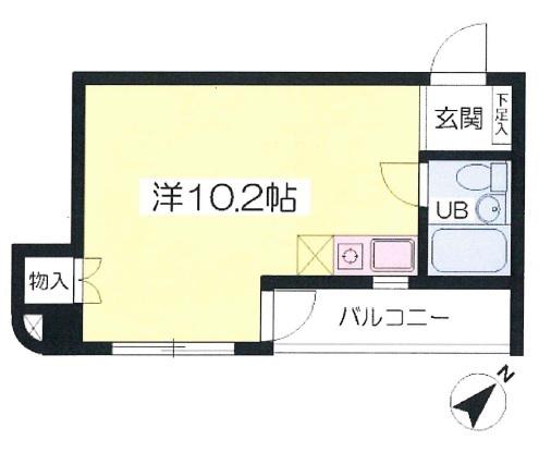 SOZOSYA森下町ビル(ワンルーム/3階)の間取り写真