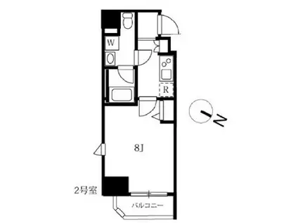 アンベリール西川口(1K/5階)の間取り写真