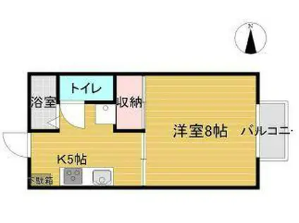 リッチモンド屋島 I(1K/1階)の間取り写真