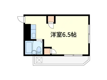 パワーハウス東京(ワンルーム/1階)の間取り写真