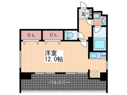 ライフメント堺町II(ワンルーム/6階)の間取り写真