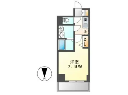 SHOKEN RESIDENCE名古屋(1K/7階)の間取り写真