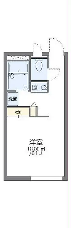 レオパレス東百合ヶ丘 1階階 間取り