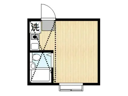 アーバンスクエア豊玉C(ワンルーム/2階)の間取り写真