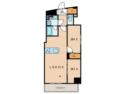 アーバネックス駒込(2LDK/10階)の間取り写真