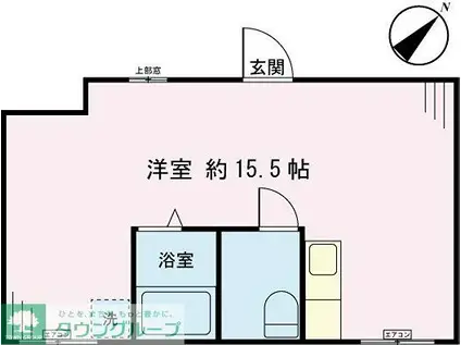 カマラード田園調布(ワンルーム/2階)の間取り写真