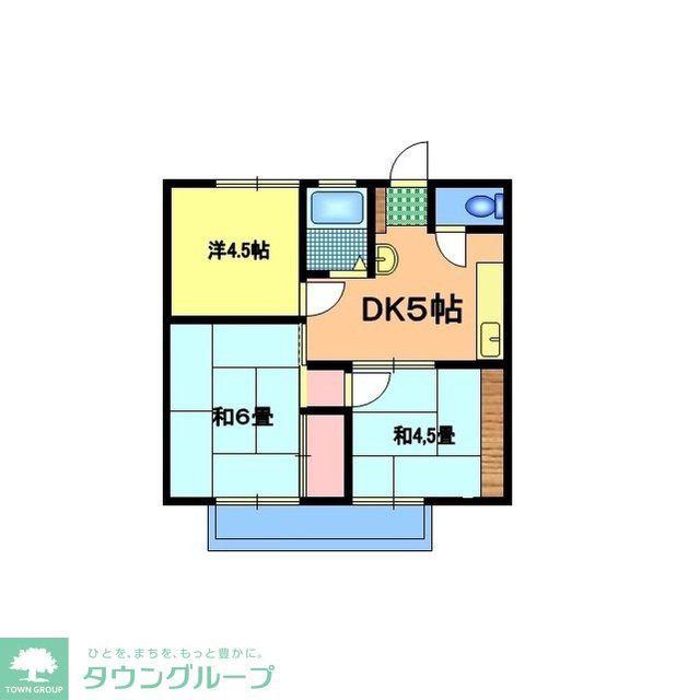 美幸ハイツ(3DK/1階)の間取り写真