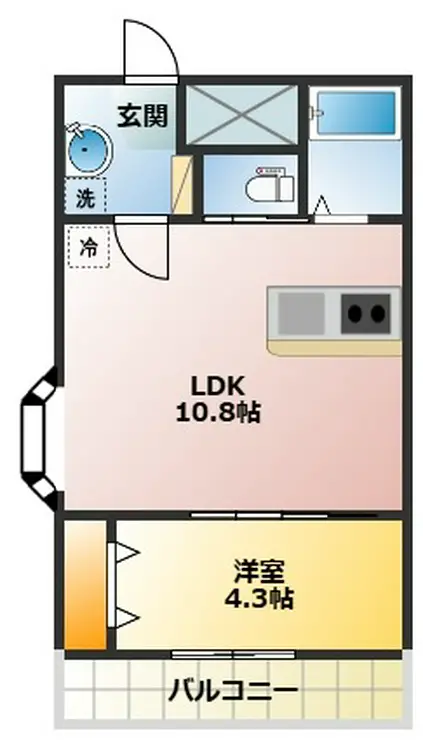 パレスジョージタウン 3階階 間取り