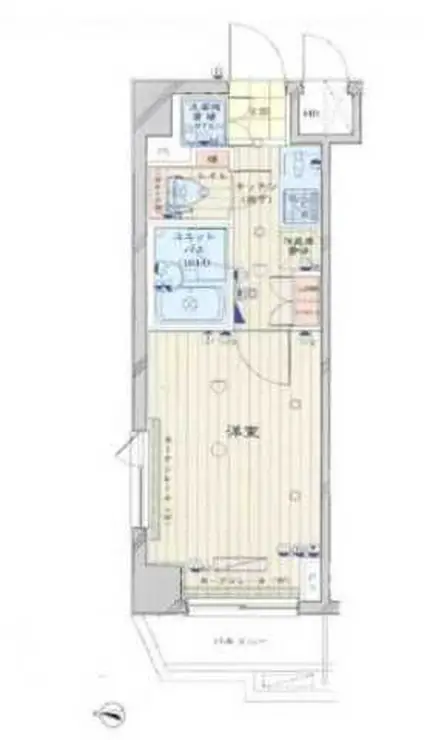 ルーブル錦糸町 4階階 間取り