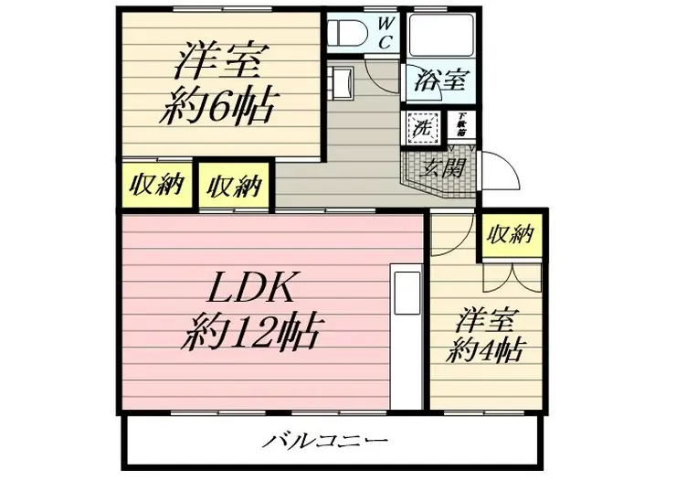 東高森団地11号棟 2階階 間取り