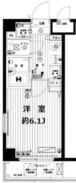 ガラ・ステージ渋谷西原 1階階 間取り