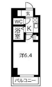 ワコーレ新神戸ステージ(1K/4階)の間取り写真