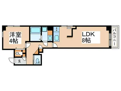 ウェルシャン第2池袋(1LDK/8階)の間取り写真