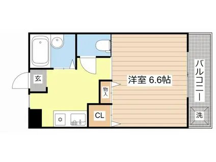 メゾン・ド・ルミエール(1K/2階)の間取り写真