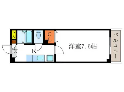 グレイシィ桂(1K/1階)の間取り写真
