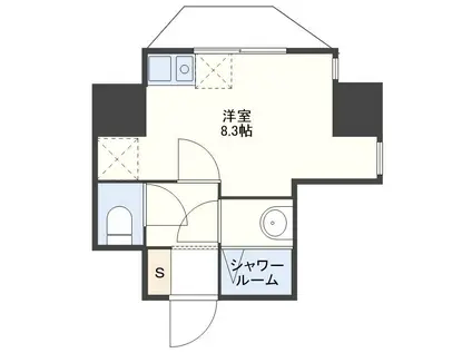 デ・クメール中川(ワンルーム/10階)の間取り写真