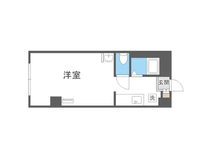 CASTLE17(1K/3階)の間取り写真