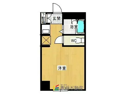 松原マンション(1K/2階)の間取り写真