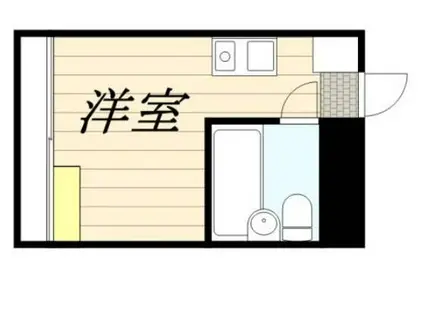 メゾン・ド・アンビアンス(ワンルーム/1階)の間取り写真