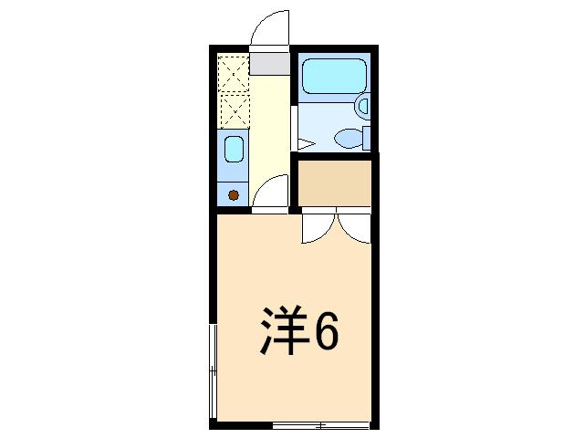 ワンセルフ(1K/2階)の間取り写真