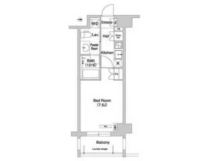 コンフォリア下北沢(1K/5階)の間取り写真