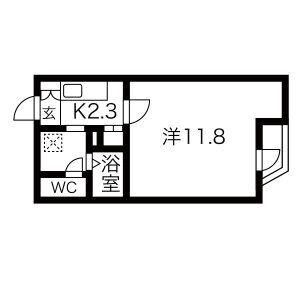LIVES RESIDENCE 東桜 家賃ダウン他キャンペ(1K/3階)の間取り写真