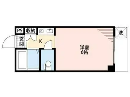 メゾン新芦屋(ワンルーム/2階)の間取り写真