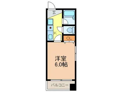 リバーサイド明光(1K/2階)の間取り写真