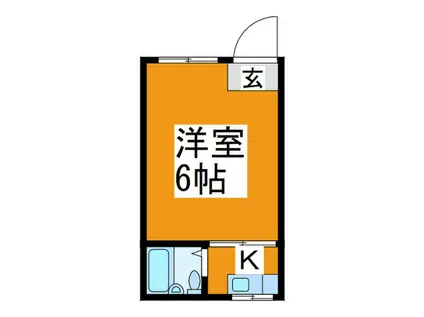 ハイツ遠藤(1K/2階)の間取り写真
