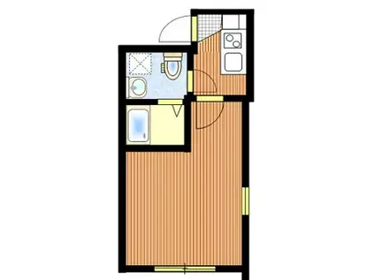 コスモネクシア平井(1K/2階)の間取り写真