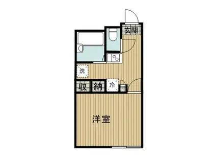 レオパレスグランブルーアルファ(1K/2階)の間取り写真