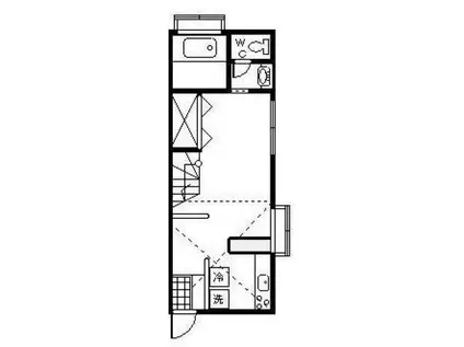 スワローヒルズA(1K/2階)の間取り写真