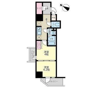 神戸元町ノア(2K/5階)の間取り写真