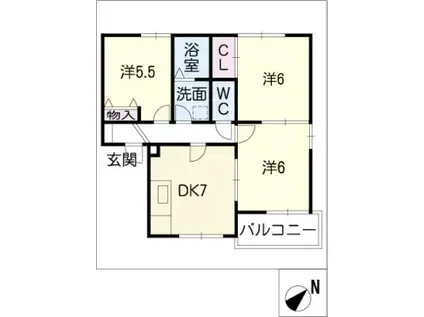 アドバンス大阪シック(1K/5階)の間取り写真