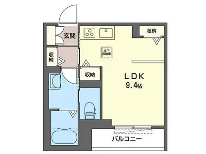 シャーメゾン ド マニー(ワンルーム/2階)の間取り写真