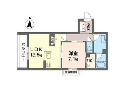 ラパネージュ(1LDK/3階)の間取り写真