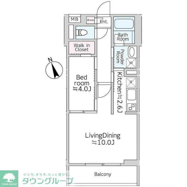 フォーラム鶴間(1LDK/5階)の間取り写真