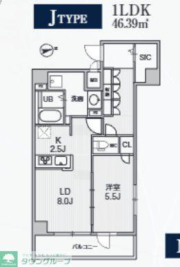 ALIVIS中野(1LDK/4階)の間取り写真