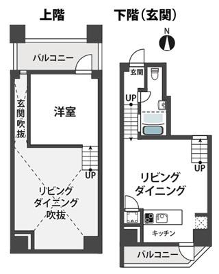 ベルニーニ南森町(1LDK/10階)の間取り写真