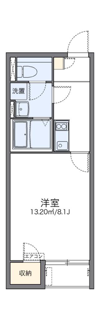 レオネクスト丸の内 東(1K/1階)の間取り写真