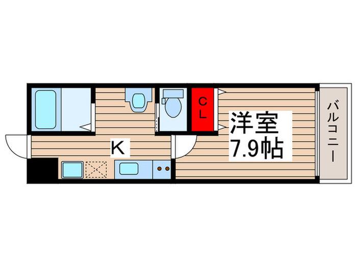 センチュリーオークA(1K/3階)の間取り写真