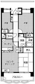 ビレッジハウス潮見タワー 1号棟(3LDK/12階)の間取り写真